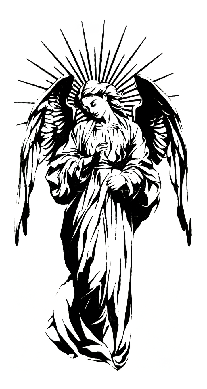 Radiant Praying Angel