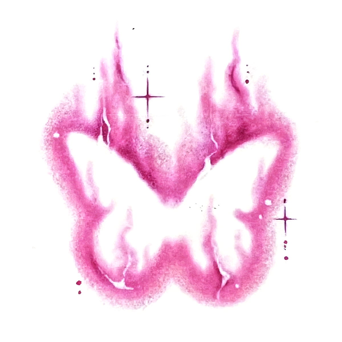 A Burning Butterfly — Pink