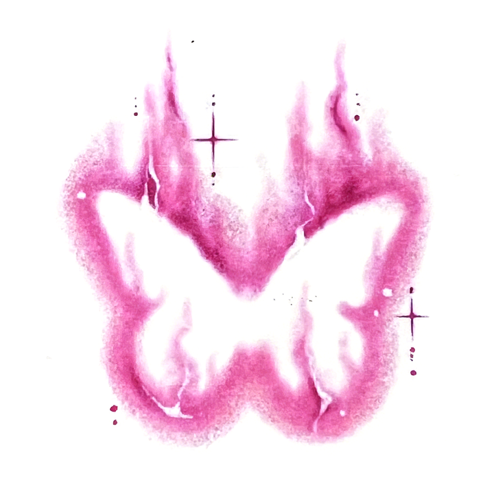 A Burning Butterfly — Pink