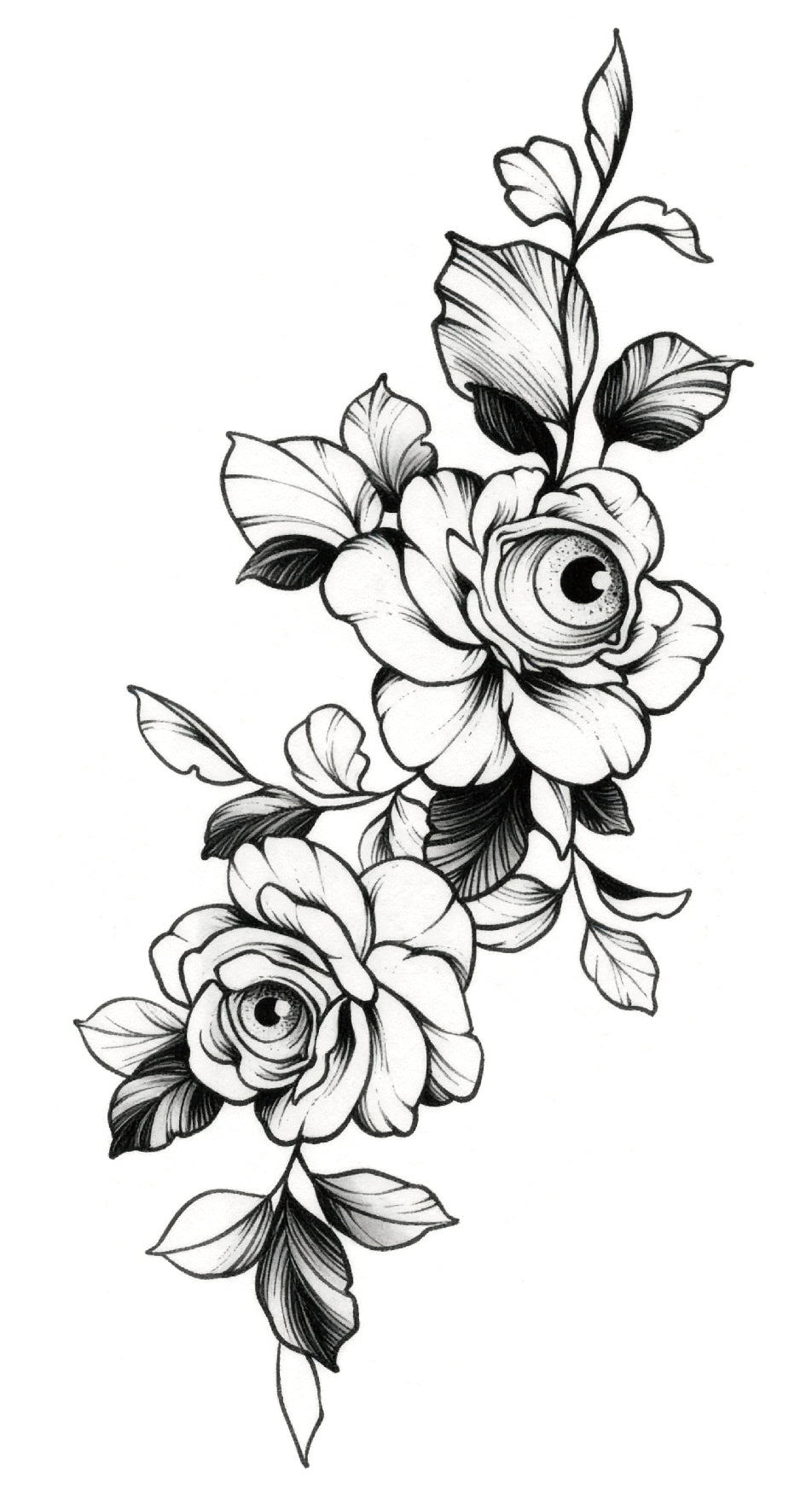 Floral Eye Rose