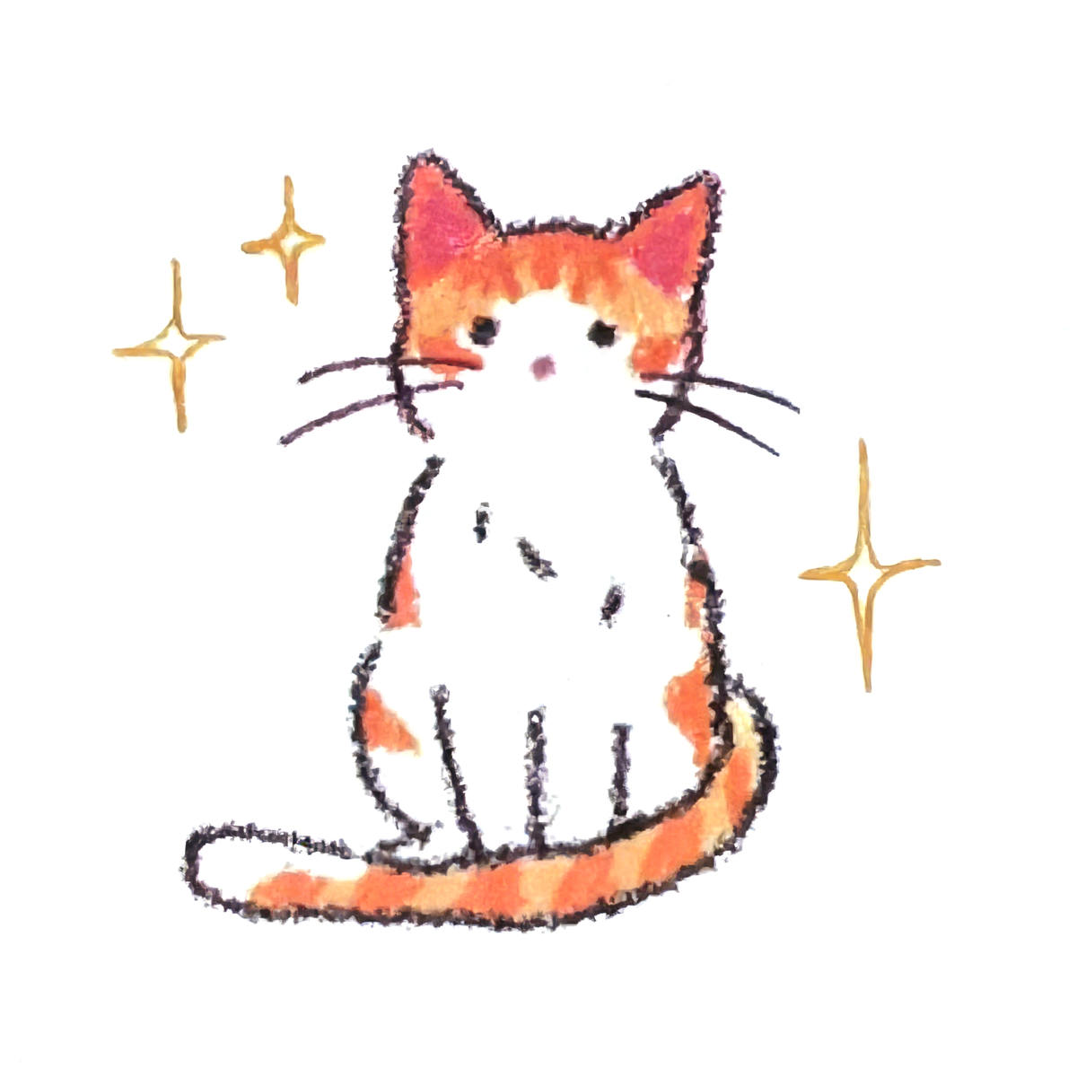 Sparkly Ginger Cat