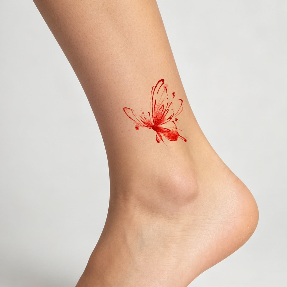 Red Ink Splash Butterfly